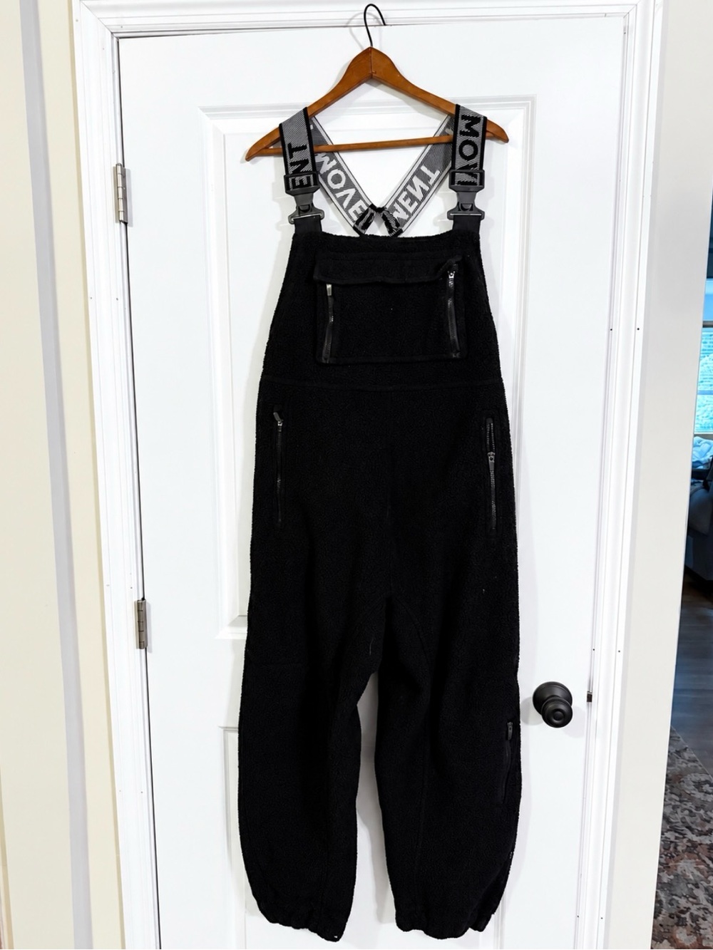 Free People FP Movement Hit The Slopes Salopette Fleece Ski Bib Overalls Small